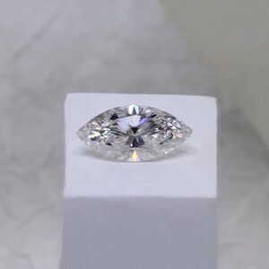🔥2CT Marquise Cut Certified Lab Grown Moissanite  Loose Stone VVS1 D